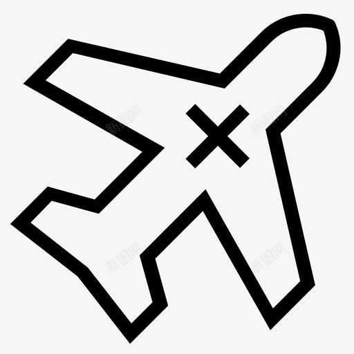 航空航空旅行飞机图标svg_新图网 https://ixintu.com 医疗保健和医疗 快速 航空 航空旅行 运输 飞机 飞行