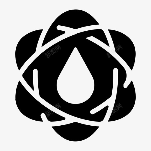 水科学液体能源图标svg_新图网 https://ixintu.com 水科学 液体 能源