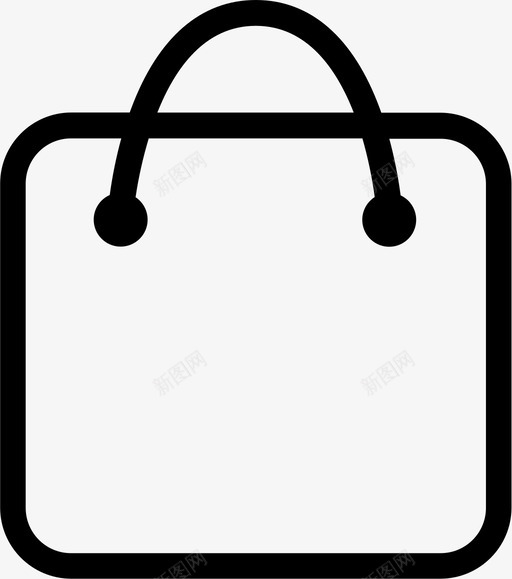 购物袋手提包图标svg_新图网 https://ixintu.com 手提包 购物袋