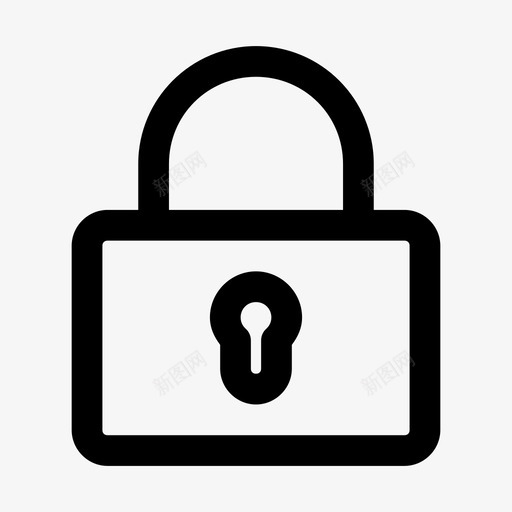 锁挂锁用户界面图标svg_新图网 https://ixintu.com 挂锁 用户界面 锁