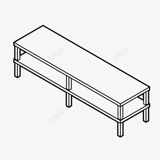 咖啡桌家具家居图标svg_新图网 https://ixintu.com 咖啡桌 室内家具 家具 家居