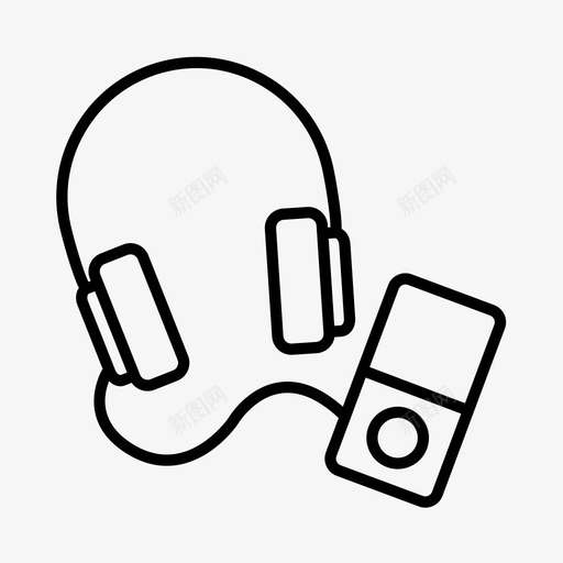耳机ipod音乐图标svg_新图网 https://ixintu.com ipod 旅游 耳机 音乐