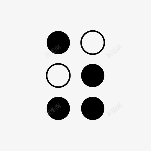 带z盲文字母z盲图标svg_新图网 https://ixintu.com 圆 带z 点 盲 盲文字母z