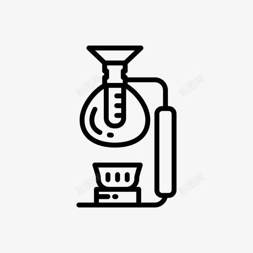 虹吸咖啡咖啡机设备图标svg_新图网 https://ixintu.com 咖啡休息 咖啡机 虹吸咖啡 设备