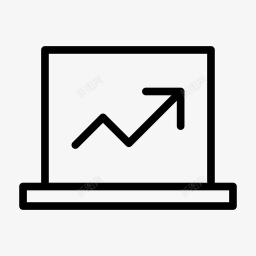 展示屏幕图表增长图标svg_新图网 https://ixintu.com 图表 增长 展示屏幕 笔记本电脑 销售