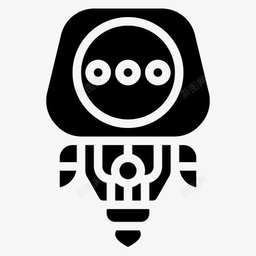 思考化身机器人图标svg_新图网 https://ixintu.com 化身 思考 机器人 机器人化身