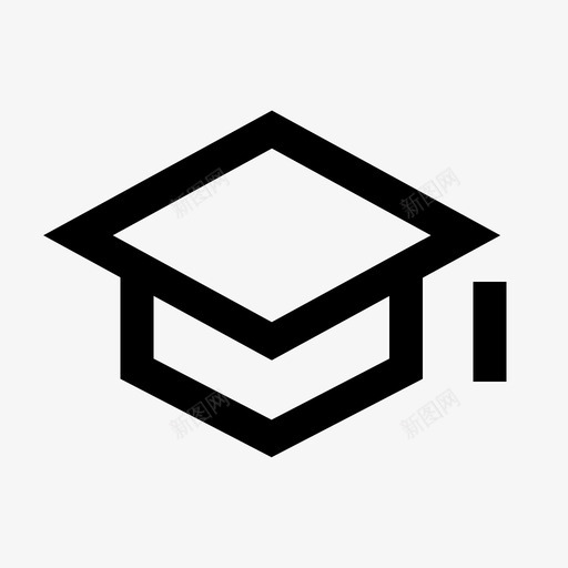 教育学位学院图标svg_新图网 https://ixintu.com 公寓 大学 学习 学位 学院 教育 材料图标