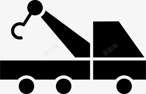 拖车货物货车图标svg_新图网 https://ixintu.com 拖车 货物 货车 车辆