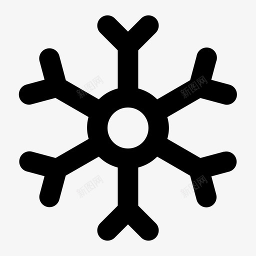 雪花必需品系列图标svg_新图网 https://ixintu.com 必需品系列 雪花