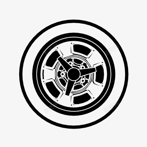 车轮汽车轮胎定制图标svg_新图网 https://ixintu.com 定制 汽车轮胎 汽车轮辋 赛车 车轮 轮毂盖 轮辋