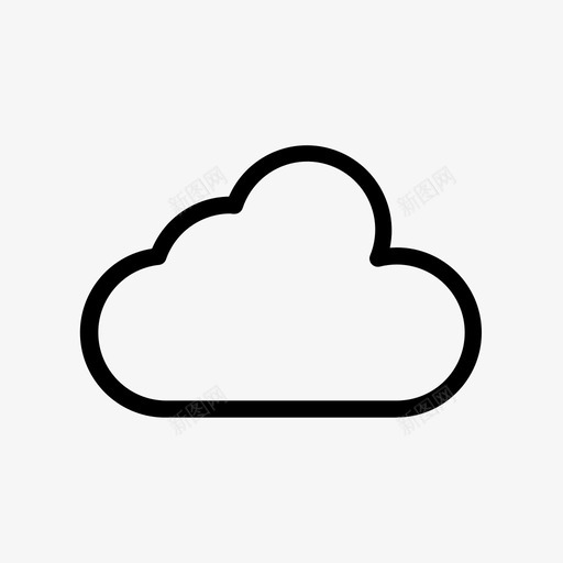 云多云天气预报图标svg_新图网 https://ixintu.com 云 多云 天气 天气预报 天空