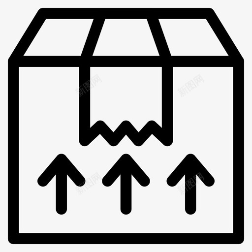 包装盒送货包装图标svg_新图网 https://ixintu.com 包装 包装盒 电子商务 运输 送货