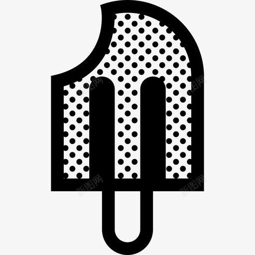冰淇淋冰激凌冰棍图标svg_新图网 https://ixintu.com 冰棍 冰淇淋 冰激凌 杂点