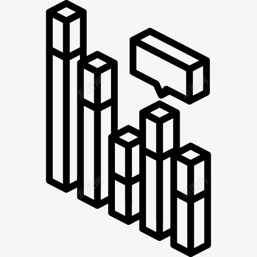 条形图注释图形iso图标svg_新图网 https://ixintu.com iso 图形 数据图iso大纲 条形图注释