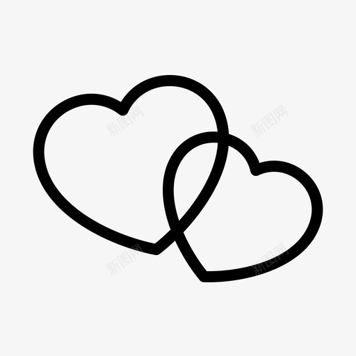 心连心仪式幸福图标svg_新图网 https://ixintu.com 仪式 婚礼 婚礼大纲 幸福 心连心 爱情 结婚