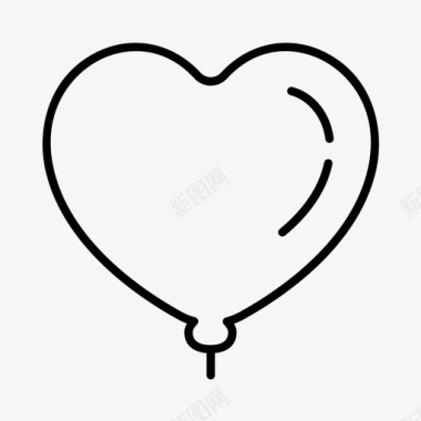 情人节气球装饰图标图标