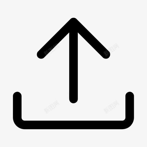 上载箭头internet图标svg_新图网 https://ixintu.com internet 上载 共享 服务器 箭头