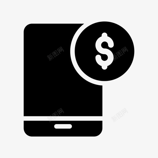 支付发展移动图标svg_新图网 https://ixintu.com 发展 商业字形第11卷 在线 支付 电话 移动