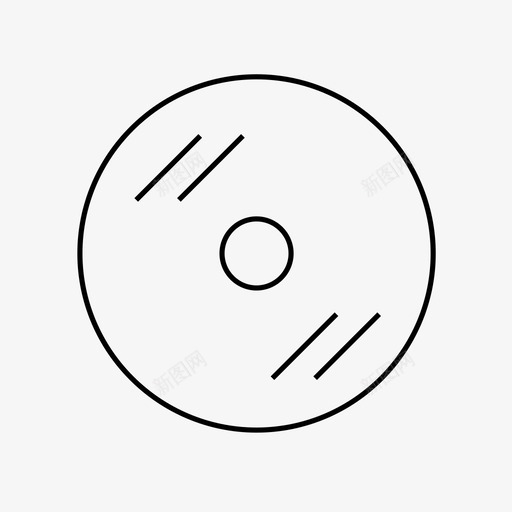 cd圆形音乐图标svg_新图网 https://ixintu.com cd 办公用品 圆形 音乐