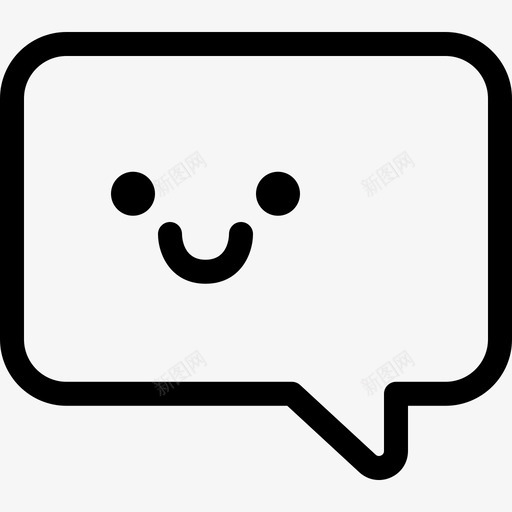 微笑聊天留言沟通跋涉dumdumdum图标svg_新图网 https://ixintu.com 微笑聊天 沟通跋涉dumdumdum 留言