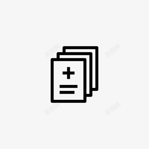 医疗报告数据文件图标svg_新图网 https://ixintu.com 医疗报告 报告1 数据 文件 记录