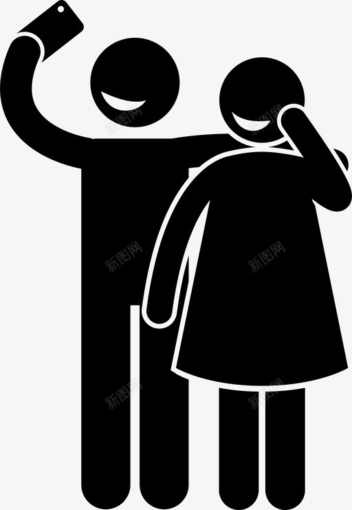 情侣自拍朋友情人图标svg_新图网 https://ixintu.com 快照 情人 情侣自拍 朋友 照片 电话