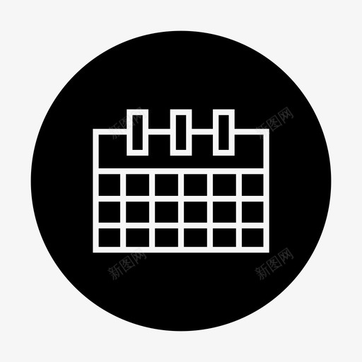 日历日期注释图标svg_新图网 https://ixintu.com 日历 日期 时间 注释 用户界面 表格