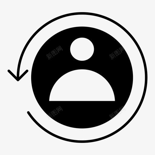 回头客数字营销符号图标svg_新图网 https://ixintu.com 回头客 数字营销符号