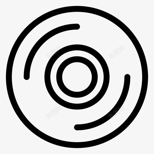 光盘设备驱动器图标svg_新图网 https://ixintu.com ios和android 光盘 多媒体 存储 设备 驱动器