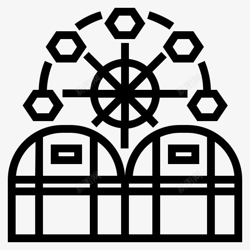 亚洲购物泰国图标svg_新图网 https://ixintu.com 亚洲 摩天轮 曼谷 曼谷标志和地标 泰国 购物