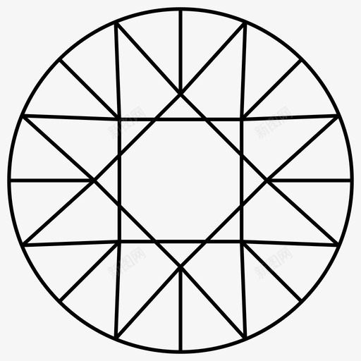 漂亮的钻石宝石珠宝图标svg_新图网 https://ixintu.com 宝石 星星 漂亮的钻石 珠宝 石头
