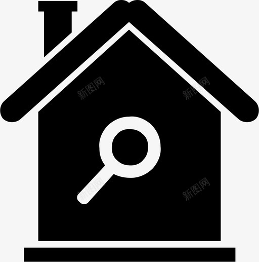 家房产房子图标svg_新图网 https://ixintu.com 家 房产 房子 搜索 秘密