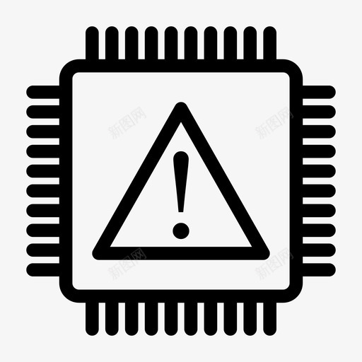 cpu错误问题处理器图标svg_新图网 https://ixintu.com cpu错误 处理器 技术元素 问题