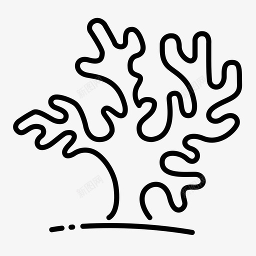 珊瑚自然植物图标svg_新图网 https://ixintu.com 植物 海洋 海藻 珊瑚 自然