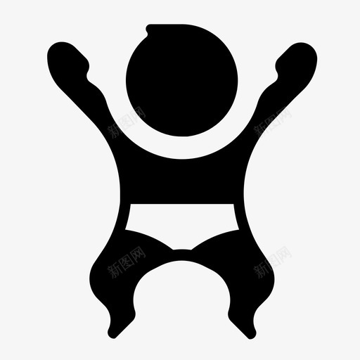熟睡的宝宝孩子婴儿图标svg_新图网 https://ixintu.com 婴儿 孕妇围裙 孩子 熟睡的宝宝