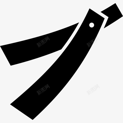 直剃须刀理发师刀片图标svg_新图网 https://ixintu.com 刀片 理发师 直剃须刀 美容化妆品