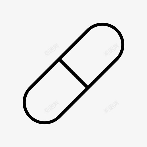 药物胶囊生病图标svg_新图网 https://ixintu.com 治疗 生病 胶囊 药物