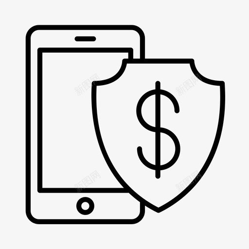 网络银行银行安全商业图标svg_新图网 https://ixintu.com 商业 经济 网络银行 金融 银行安全