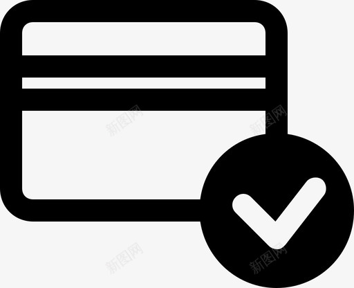 信用卡支票支票付款图标svg_新图网 https://ixintu.com 付款 信用卡支票 支票