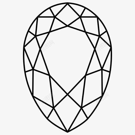 漂亮的钻石宝石珠宝图标svg_新图网 https://ixintu.com 宝石 星星 漂亮的钻石 珠宝 石头