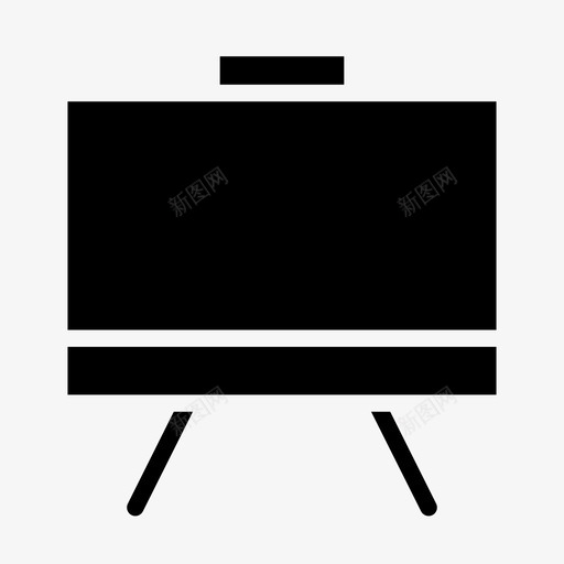 黑板教育演示图标svg_新图网 https://ixintu.com 幻灯片 教育 演示 黑板