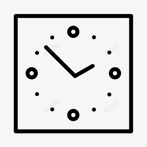 线描-钟svg_新图网 https://ixintu.com 线描-钟 28