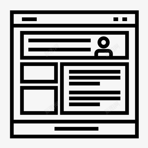 网页结构网页网页布局图标svg_新图网 https://ixintu.com 网页布局 网页模板 网页结构 网页设计 网页设计开发
