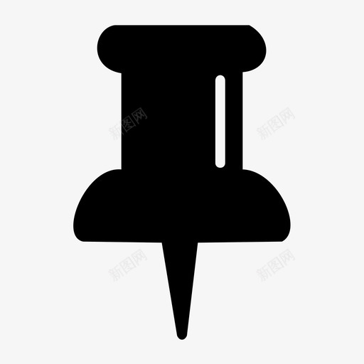 图钉纸钉工具和器具图标svg_新图网 https://ixintu.com 图钉 工具和器具 纸钉