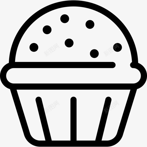 巧克力松饼食物糖果店图标svg_新图网 https://ixintu.com 巧克力松饼 糖果店 食物