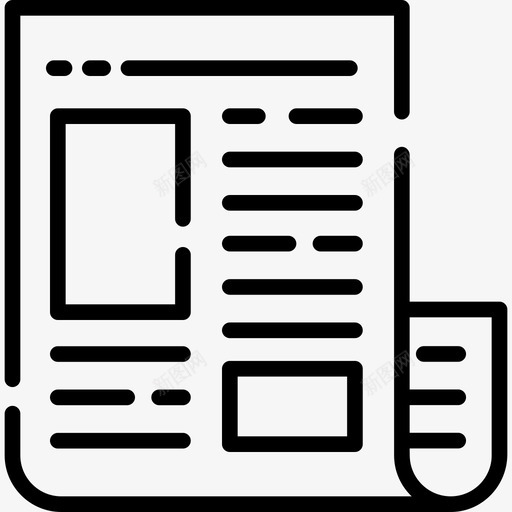报纸折叠教育局图标svg_新图网 https://ixintu.com 局 报纸折叠 教育