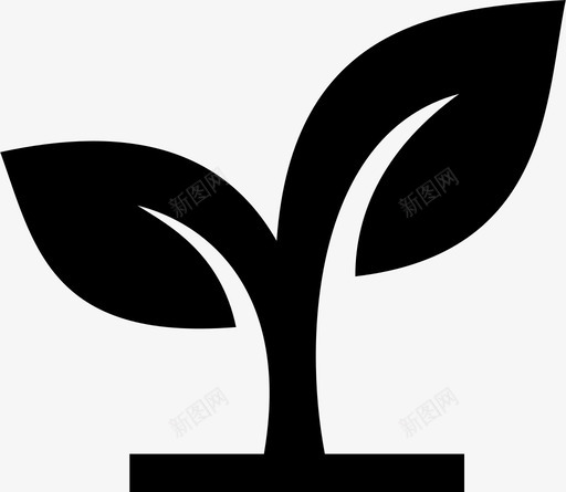 种子园艺绿色图标svg_新图网 https://ixintu.com 园艺 植物 种子 绿色 萌芽