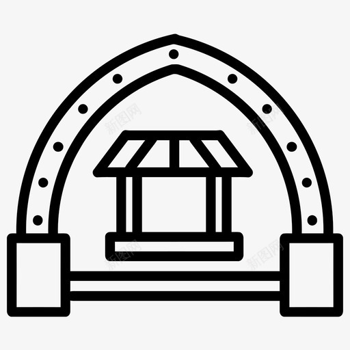 小屋建筑物房屋图标svg_新图网 https://ixintu.com 商店 商店和商店 小屋 建筑物 房屋