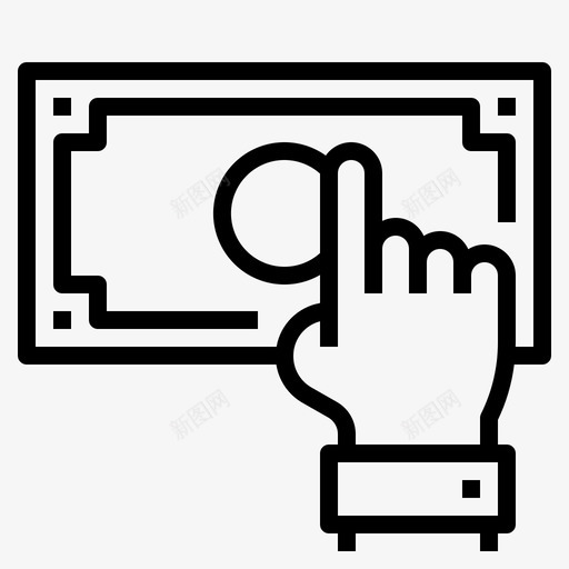 订单付款现金货币图标svg_新图网 https://ixintu.com 现金 电子商务 订单付款 货币