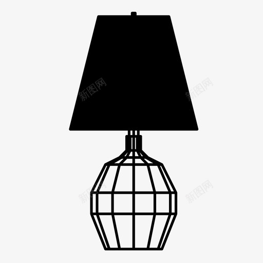 灯具家具家居装饰图标svg_新图网 https://ixintu.com 室内 家具 家居装饰 灯 灯具 照明